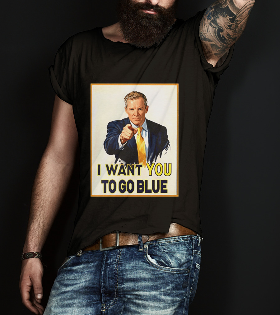 Dusty May I Want You To Go Blue Michigan Wolverines Basketball T-Shirt