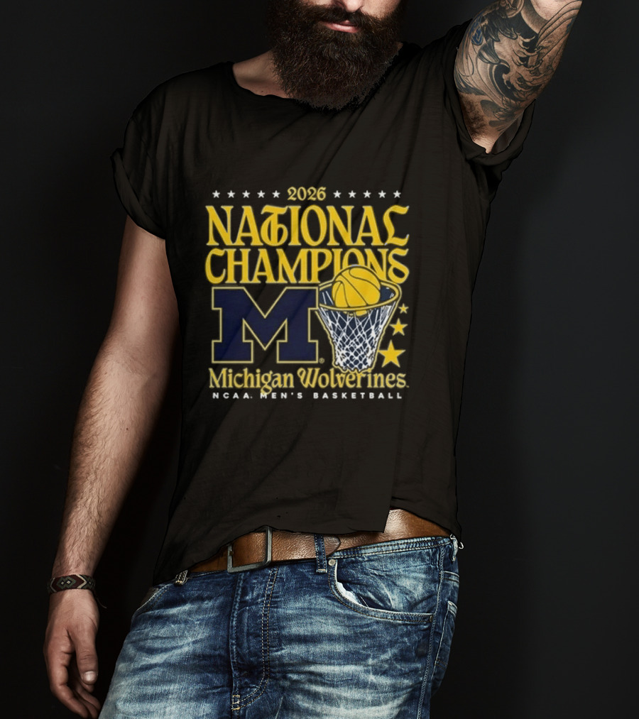 2026 National Champions Michigan Wolverines MBB Women's Basketball T-Shirt