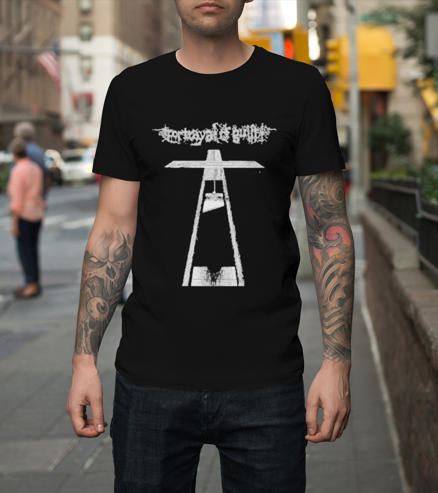 Run For Cover Records Portrayal Of Guilt Guillotine T-Shirt