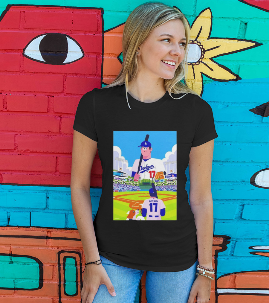Shohei Ohtani Massive Los Angeles Dodgers 2026 World Baseball Classic Stadium Scene T-Shirt