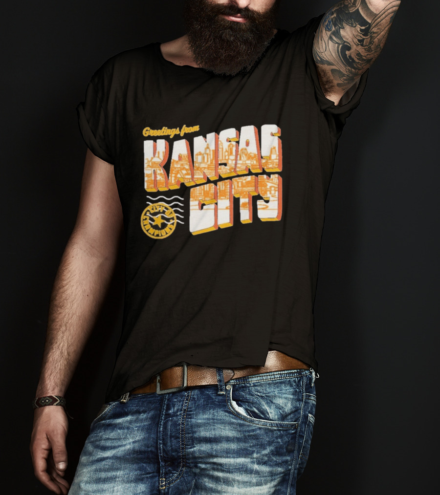 Greetings From Kansas City City Of Champions T-Shirt