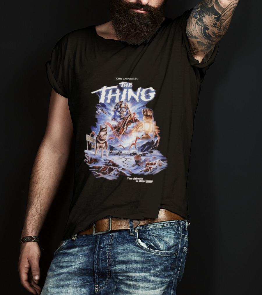 John Carpenter's The Thing The Ultimate In Alien Terror Retro Horror Movie T-Shirt