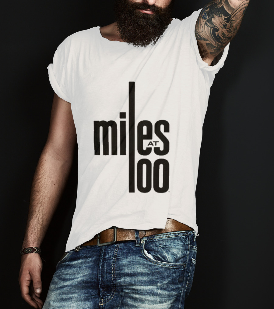 Miles Davis Miles At 100 Black T-Shirt