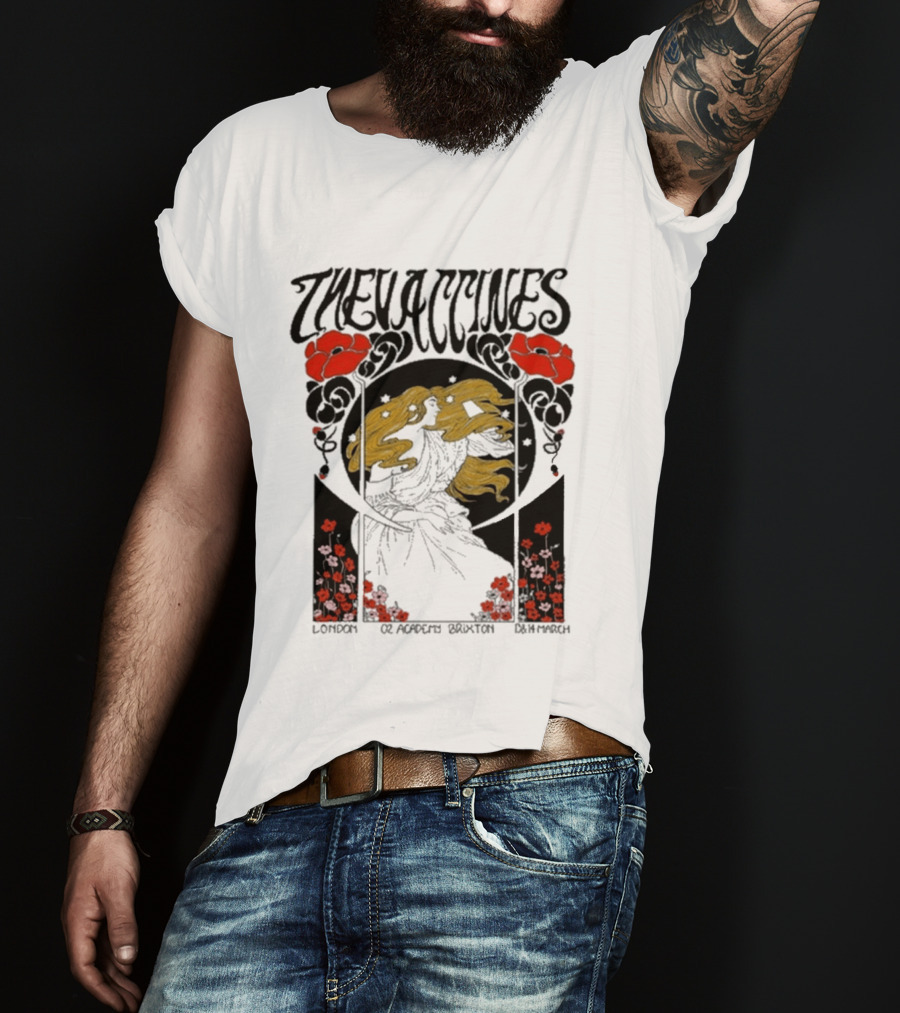 The Vaccines March 13 2026 London Alphonse Mucha T-Shirt