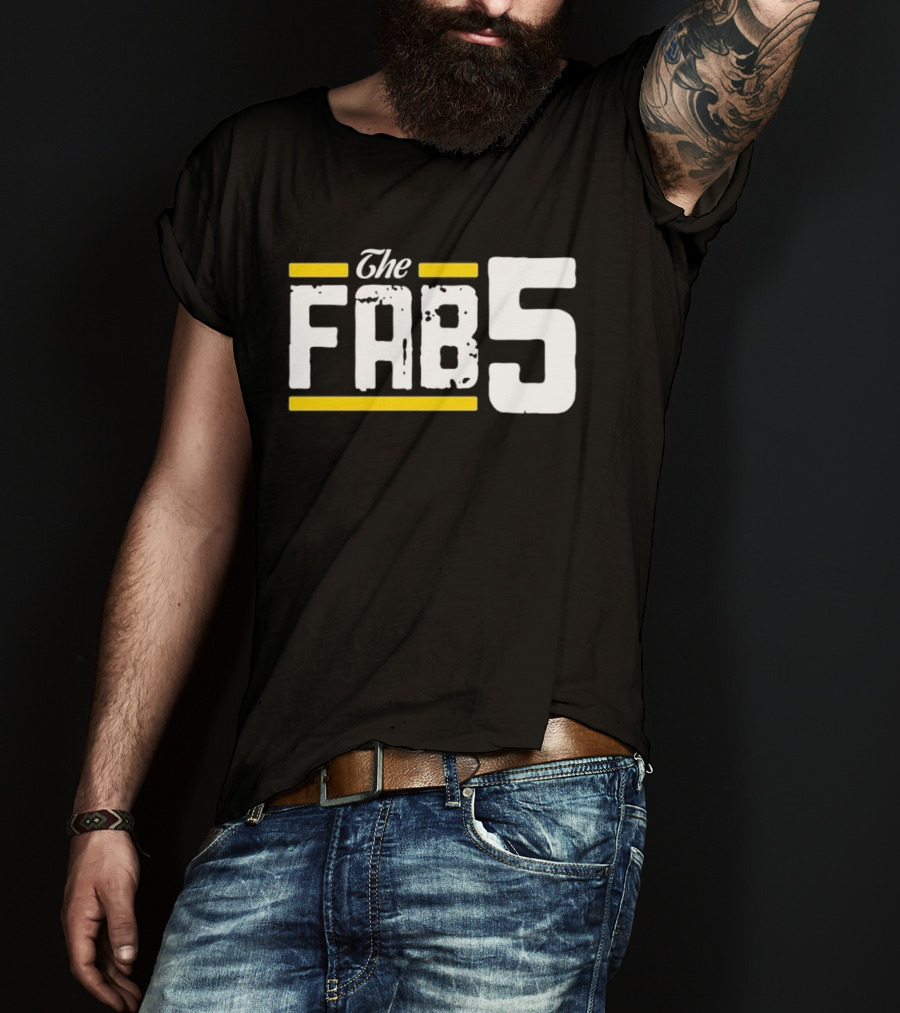 The Fab 5 Bold Yellow Accents T-Shirt