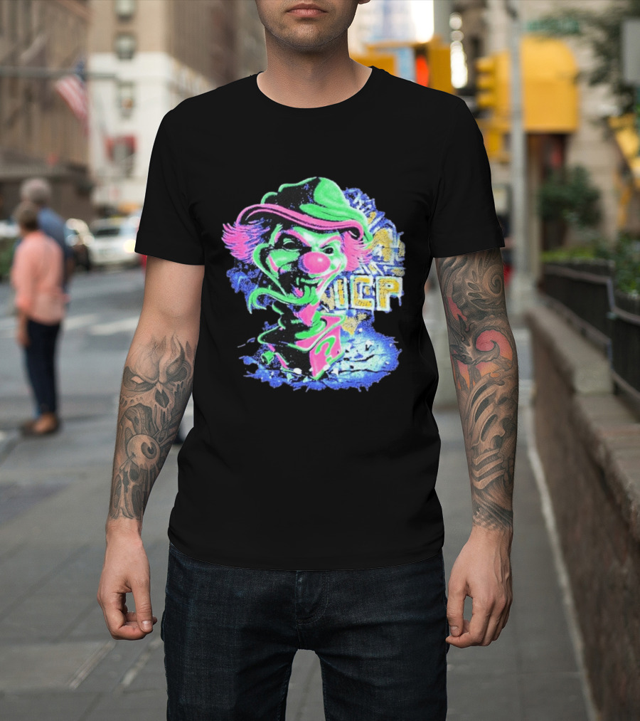 Insane Clown Posse ICP Jack In The Riddle Box Psychedelic Clown T-Shirt