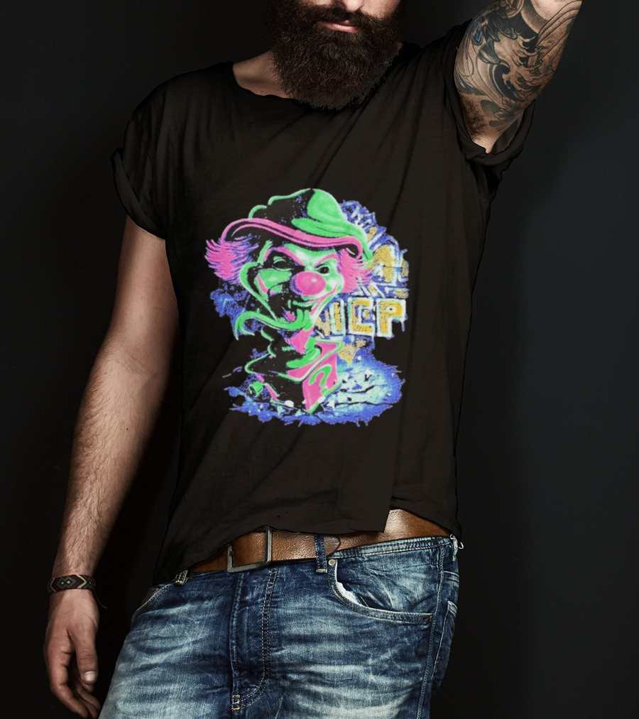 Insane Clown Posse ICP Jack In The Riddle Box Psychedelic Clown T-Shirt
