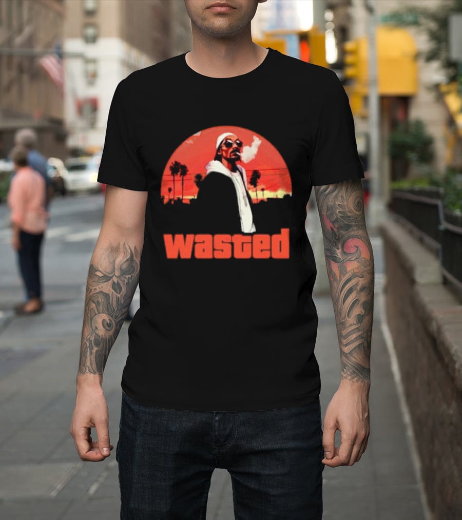 Wasted Sunset Palm Trees Snoop Dogg T-Shirt