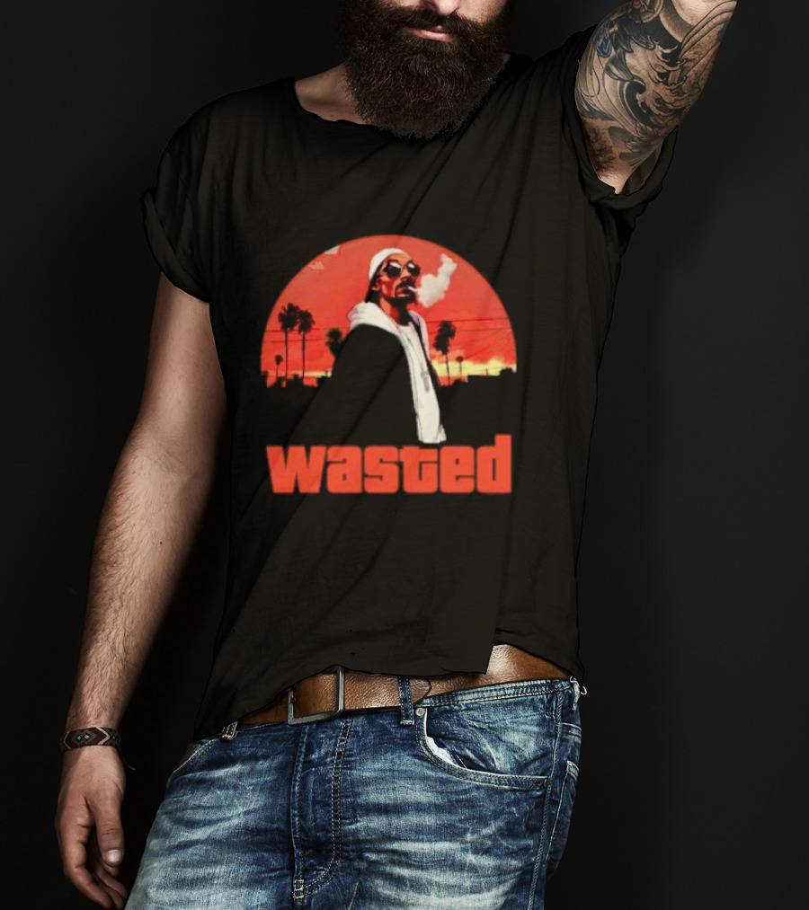 Wasted Sunset Palm Trees Snoop Dogg T-Shirt