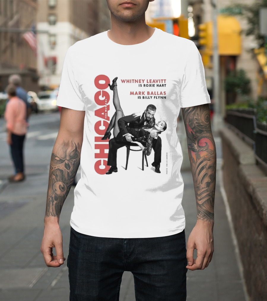 Chicago Whitney Leavitt Roxie Hart Mark Ballas Billy Flynn Emilio Madrid Photo T-Shirt