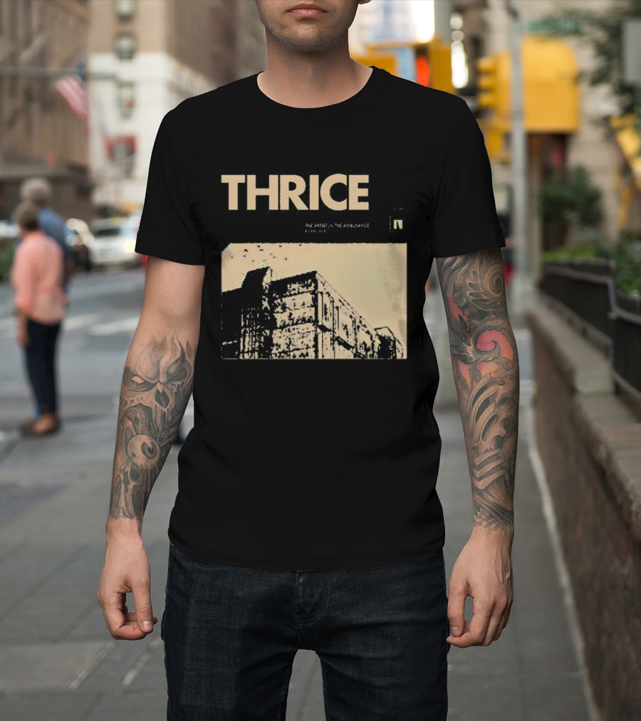 Thrice The Artist In The Ambulance Album Cover Art Building T-Shirt