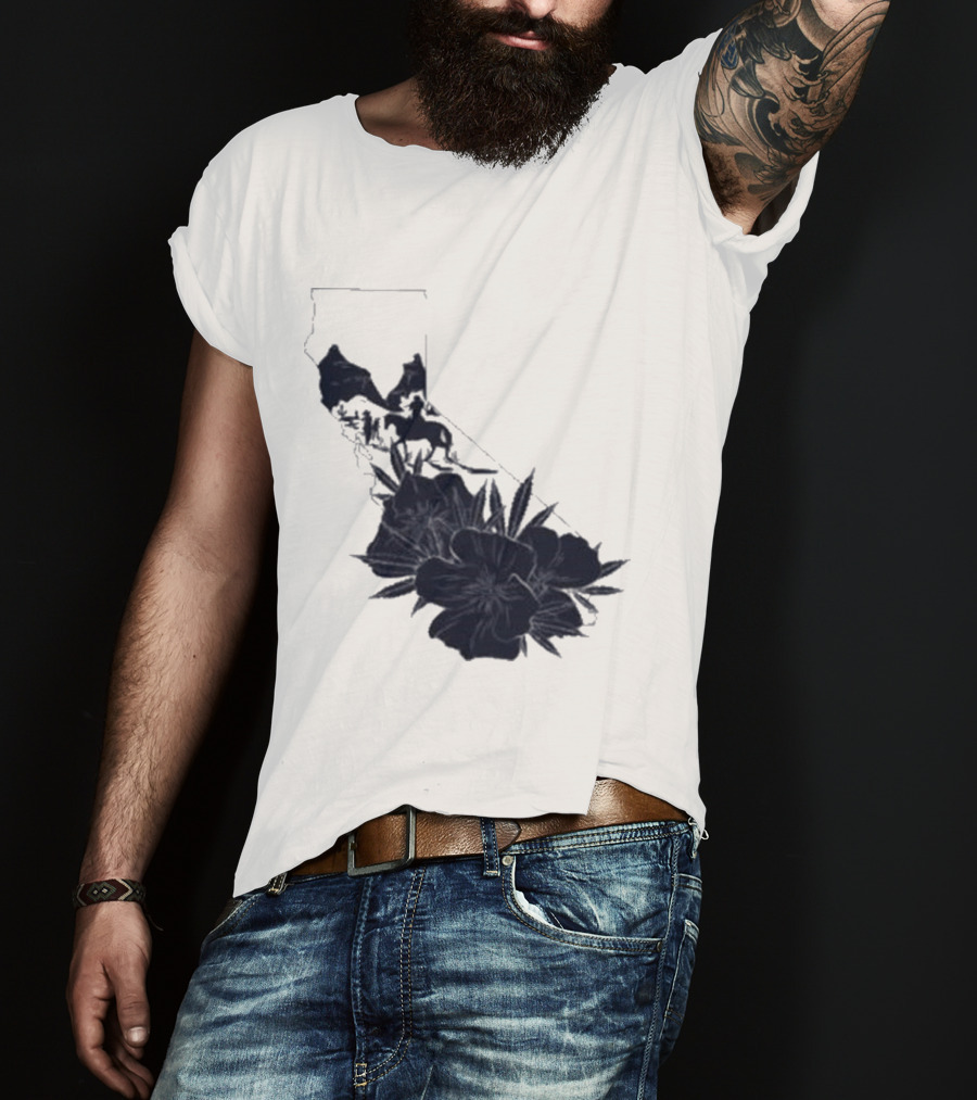 Crooks & Castles Califas California Script Floral T-Shirt