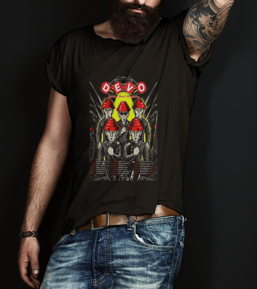 DEVO Mutate Don't Stagnate Summer Tour 2026 Dates And Locations T-Shirt