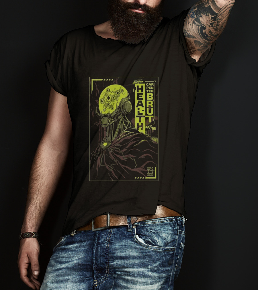 Health And Carpenter Brut Concert Boston 04.17.2026 With Desire T-Shirt