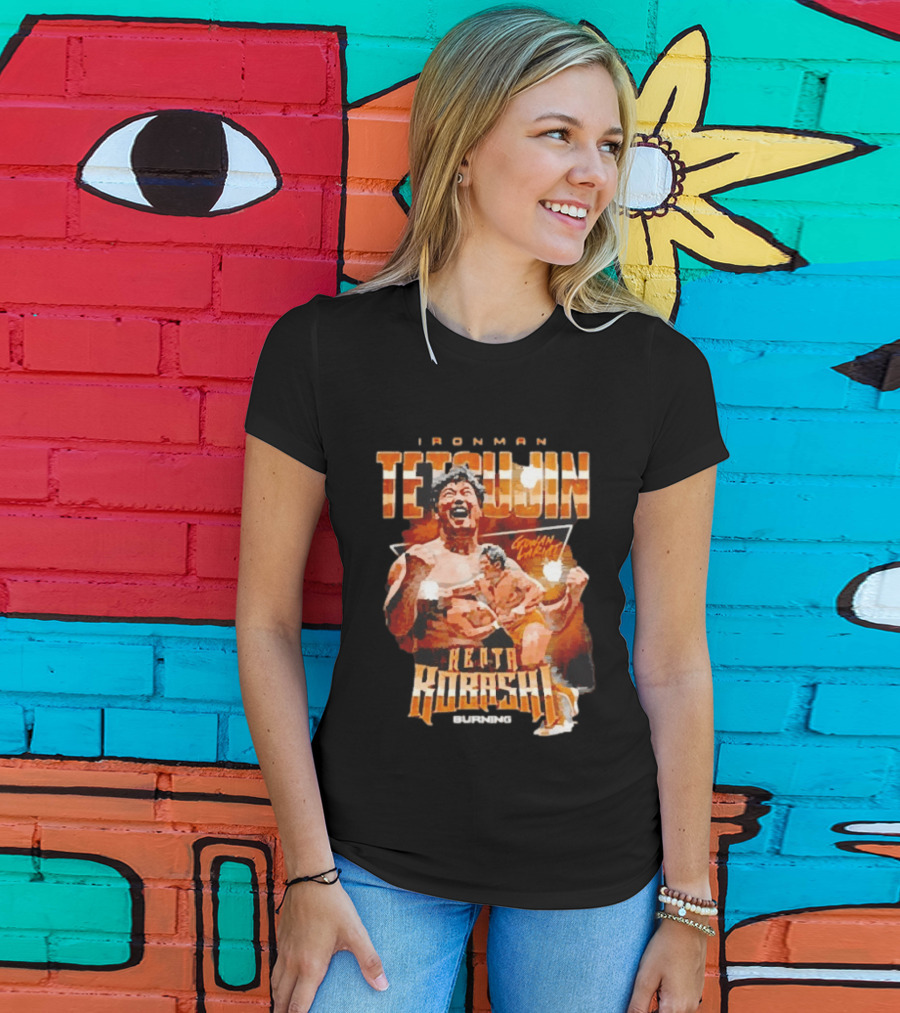Ironman Tetsujin Kenta Kobashi Burning Japanese Wrestler T-Shirt