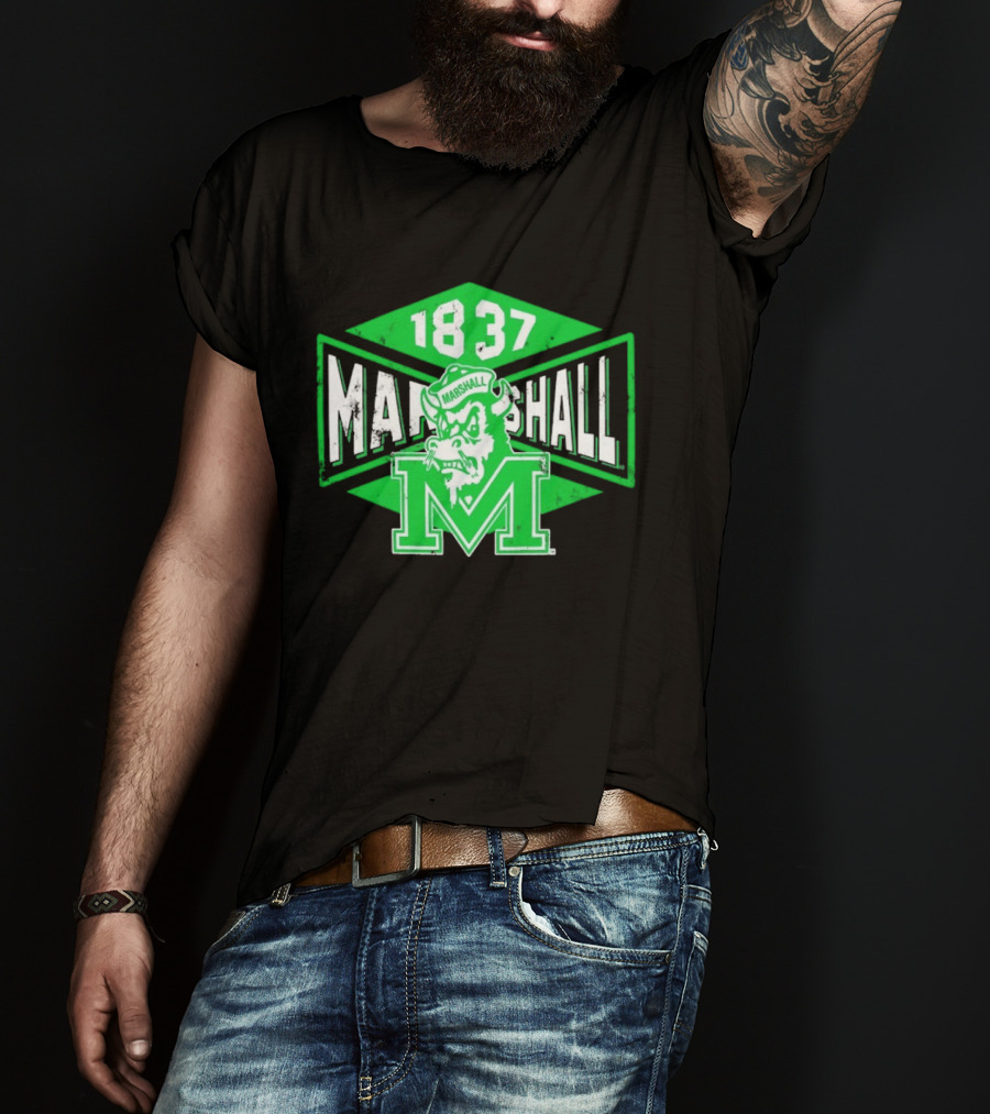 Marshall Thundering Herd 1837 Vintage Retro Team Spirit T-Shirt