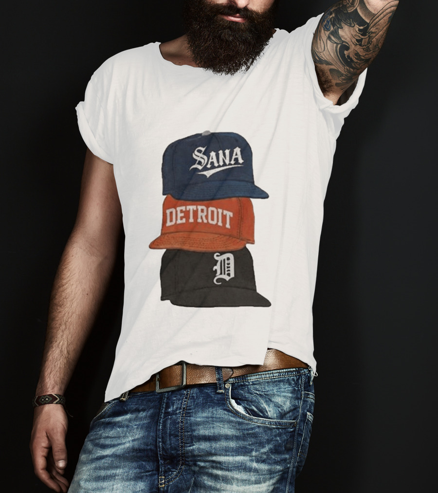 Sana Detroit Vintage Baseball Cap Collection D T-Shirt
