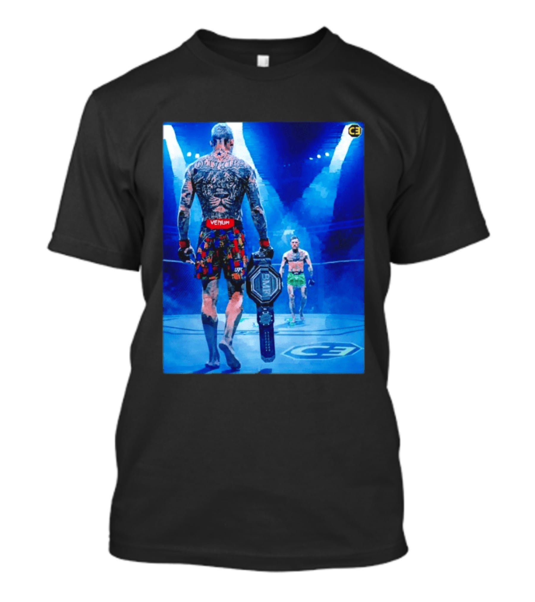 UFC Venum Oliveira McGregor BMF Championship Faceoff T-Shirt