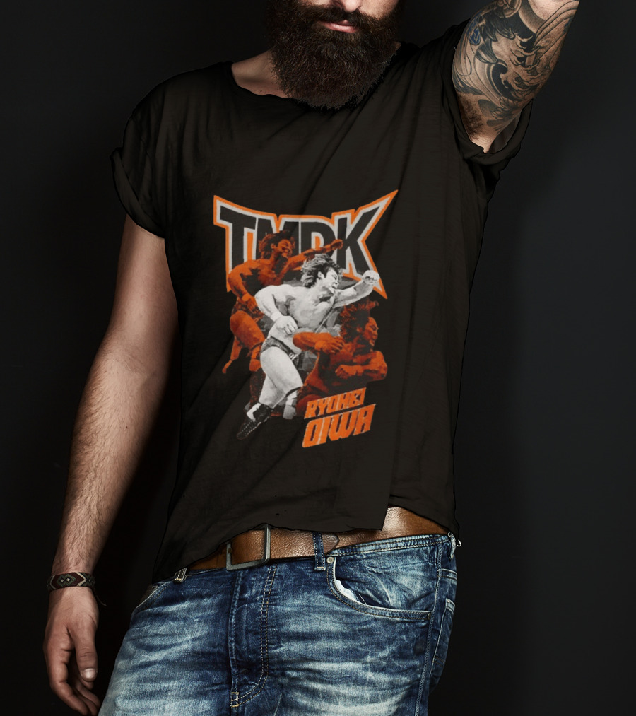 TMDK Ryohei Oiwa The Grip Wrestling Action Orange T-Shirt
