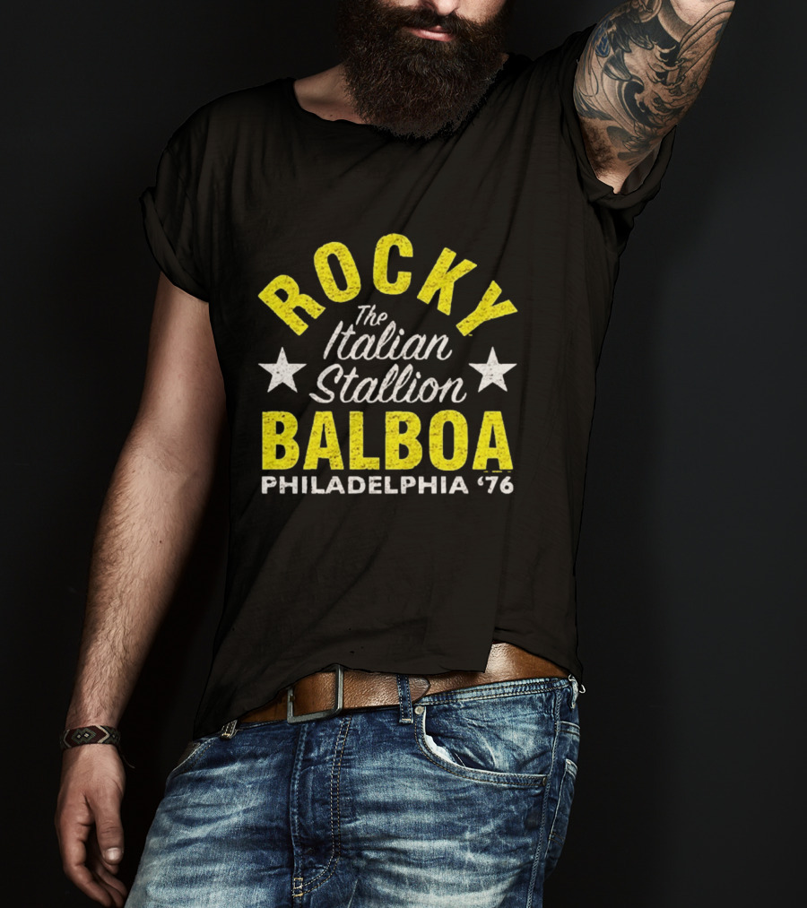 Rocky Balboa The Italian Stallion Philadelphia 76 Stars T-Shirt