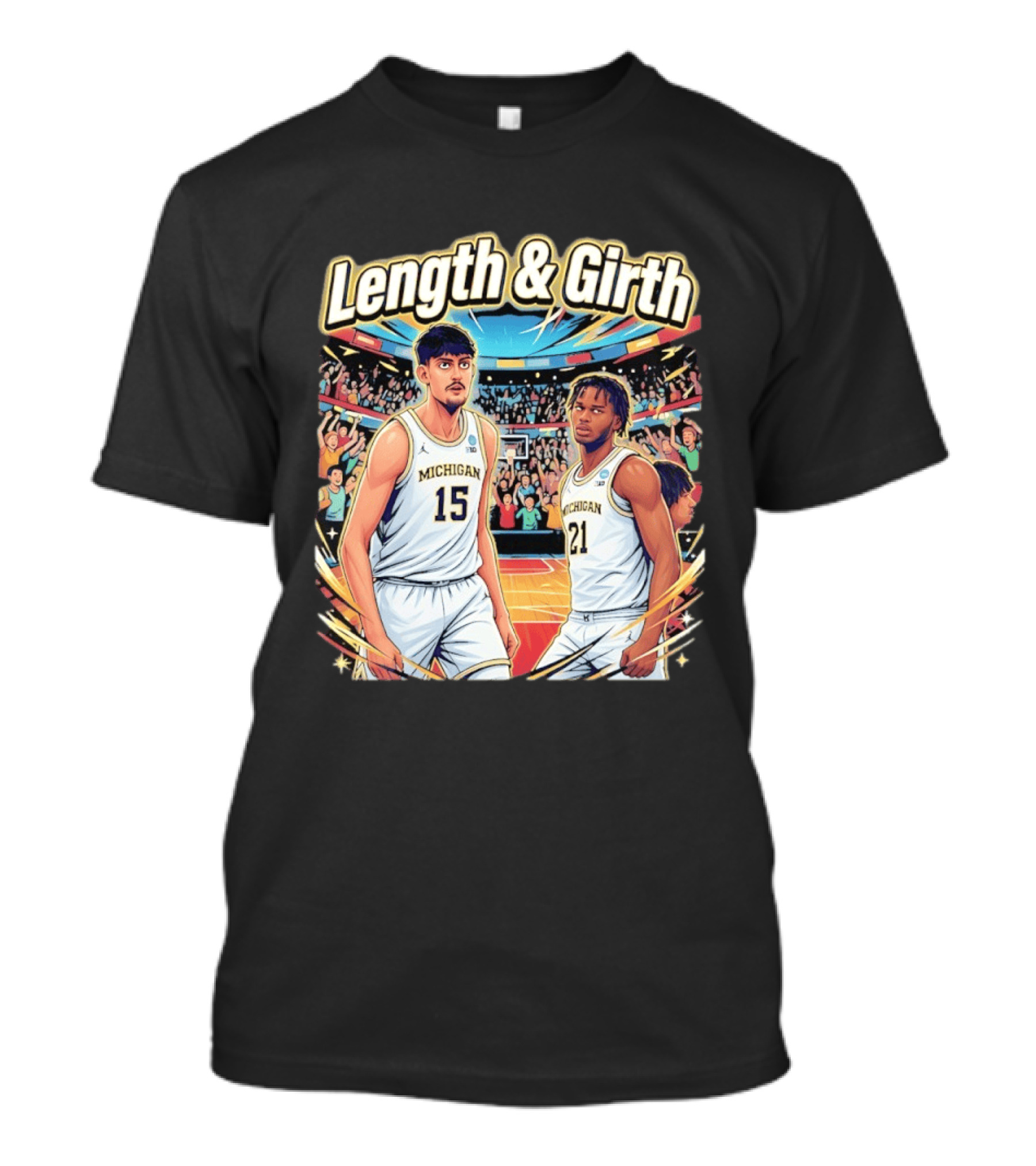 Aday Mara Morez Johnson Jr Michigan Wolverines Length & Girth T-Shirt