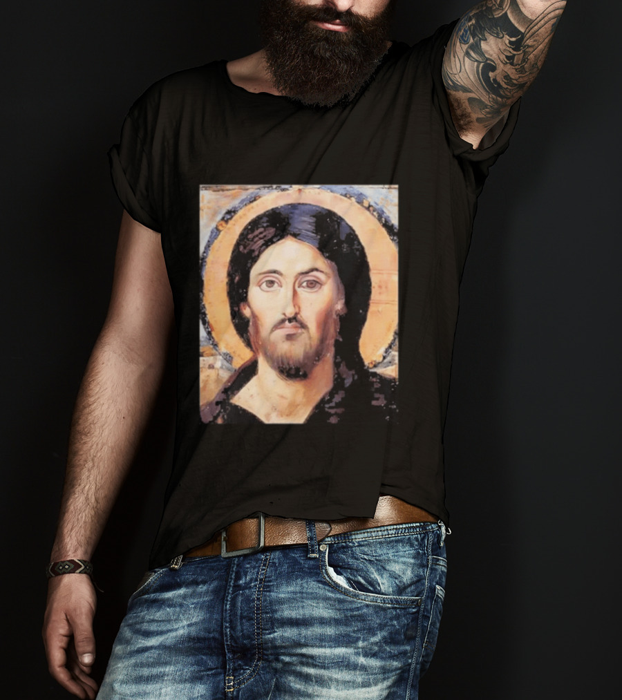 Jesus Christ Pantocrator Icon St. Catherine's Monastery Sinai T-Shirt
