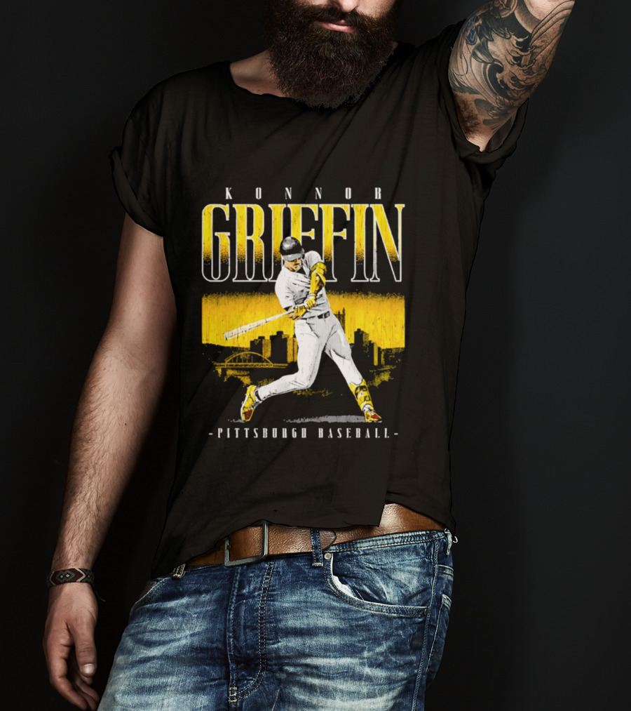 Konnor Griffin Pittsburgh Baseball City Skyline T-Shirt