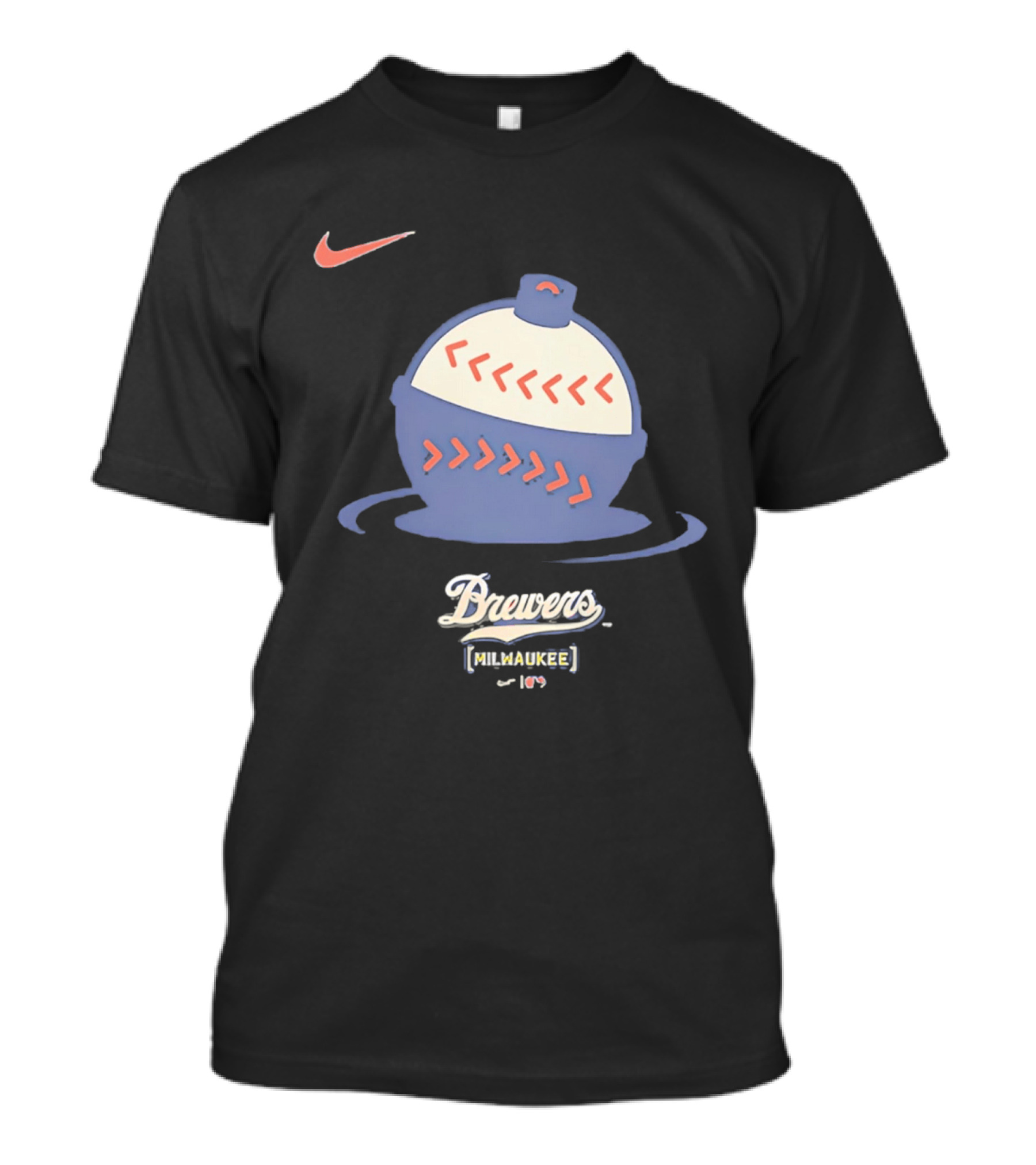 Nike Milwaukee Brewers Brewers Milwaukee 414 2026 City Connect Large T-Shirt