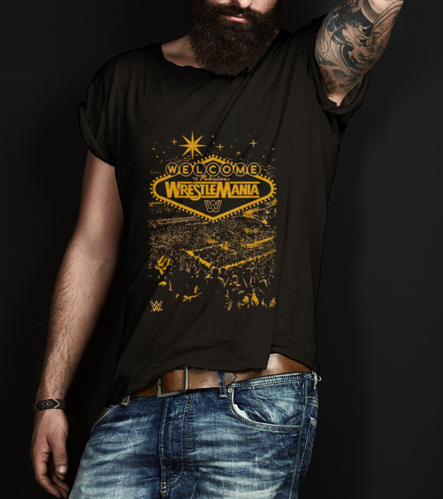 WrestleMania 42 Welcome To Fabulous WrestleMania 2026 Sign With Las Vegas Style Star T-Shirt