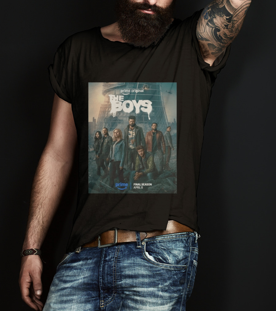 Prime Original The Boys Final Season April 8 Billy Butcher Team T-Shirt