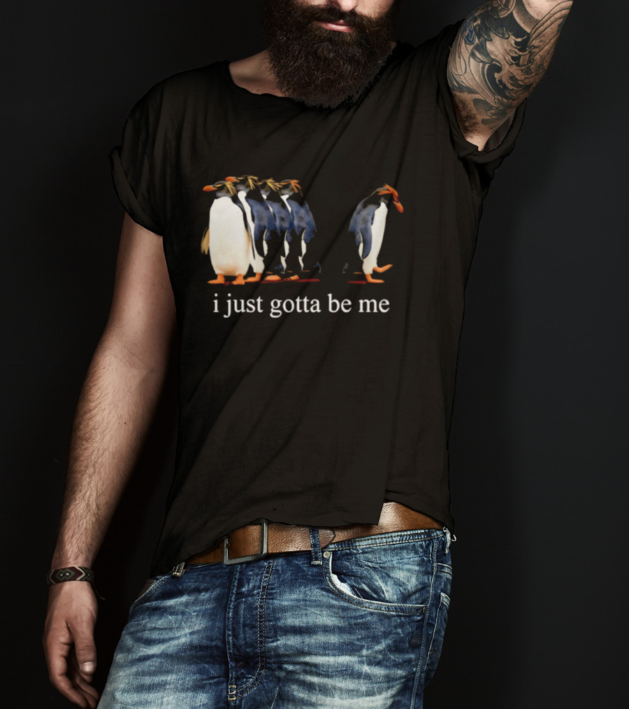 I Just Gotta Be Me Penguin Evolution Journey 2001 National Geo Society T-Shirt