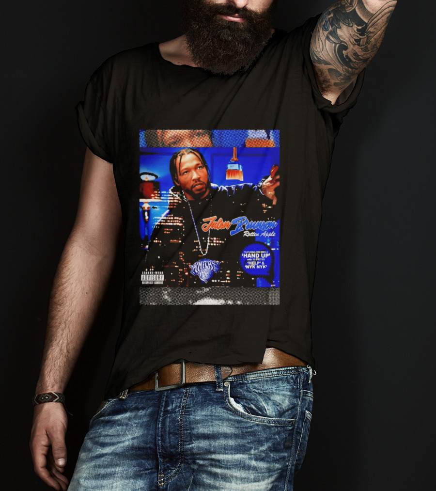 Jalen Brunson Rotten Apple Knicks Hand Up NYYK Empire T-Shirt