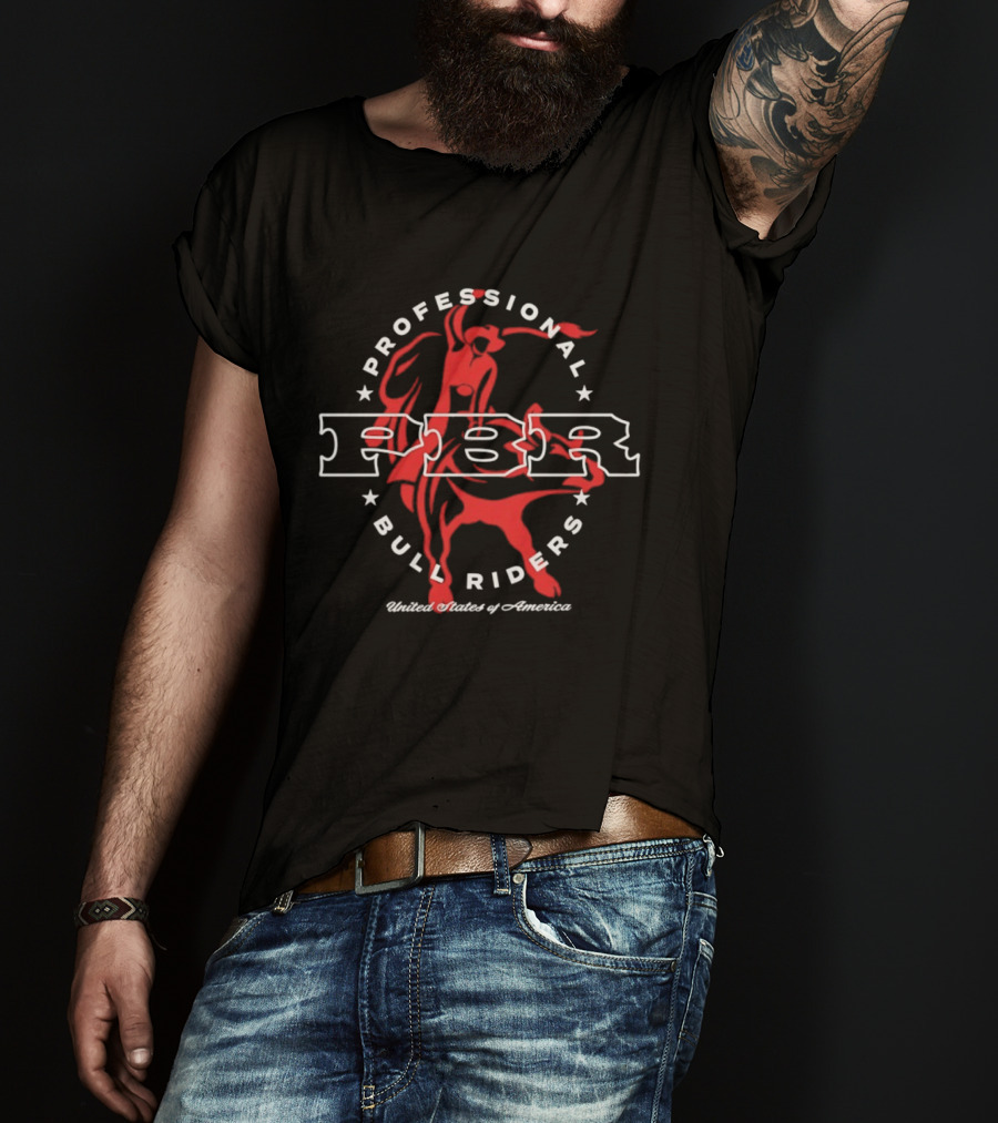Professional Bull Riders PBR Iconic Rodeo Western Atmosphere T-Shirt