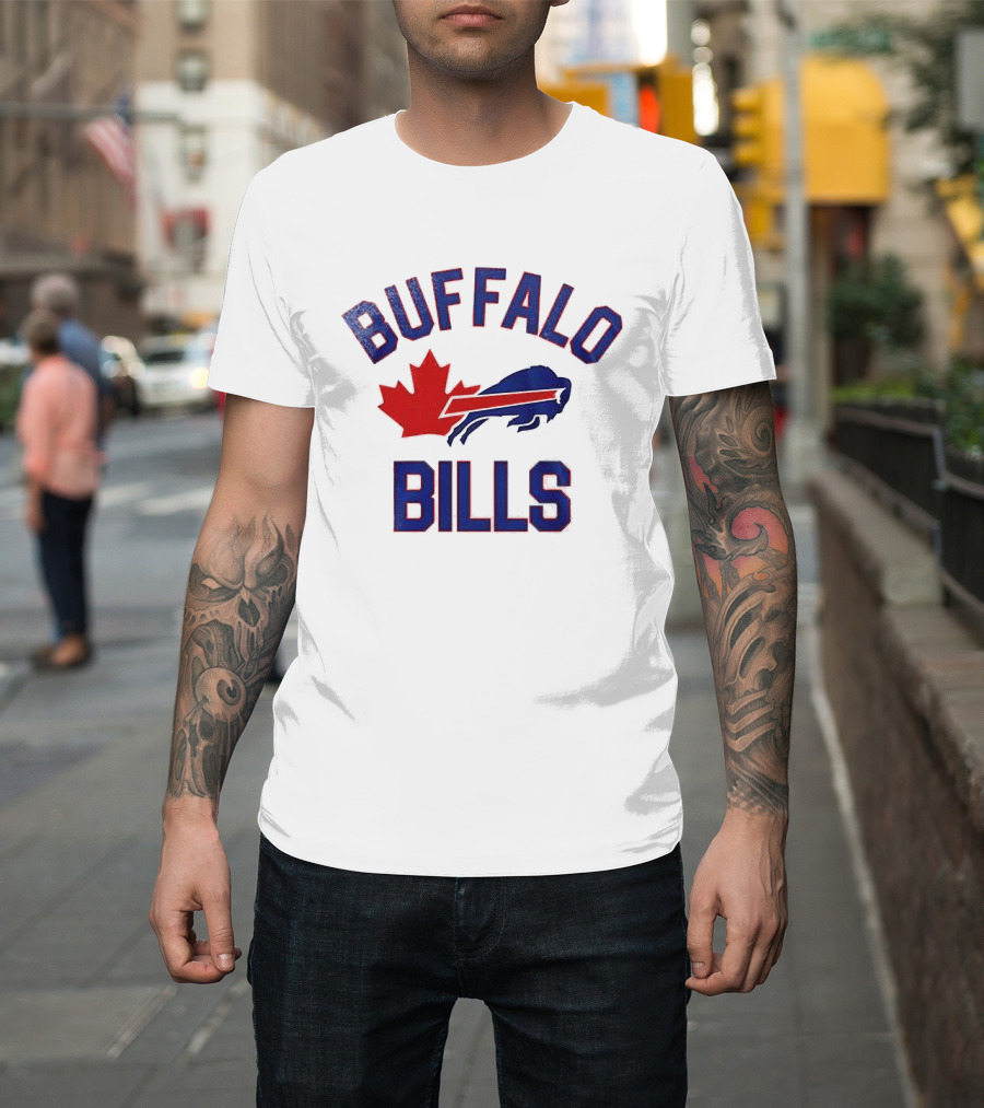 Buffalo Bills Maple Leafs Mafia Canada Collaboration T-Shirt