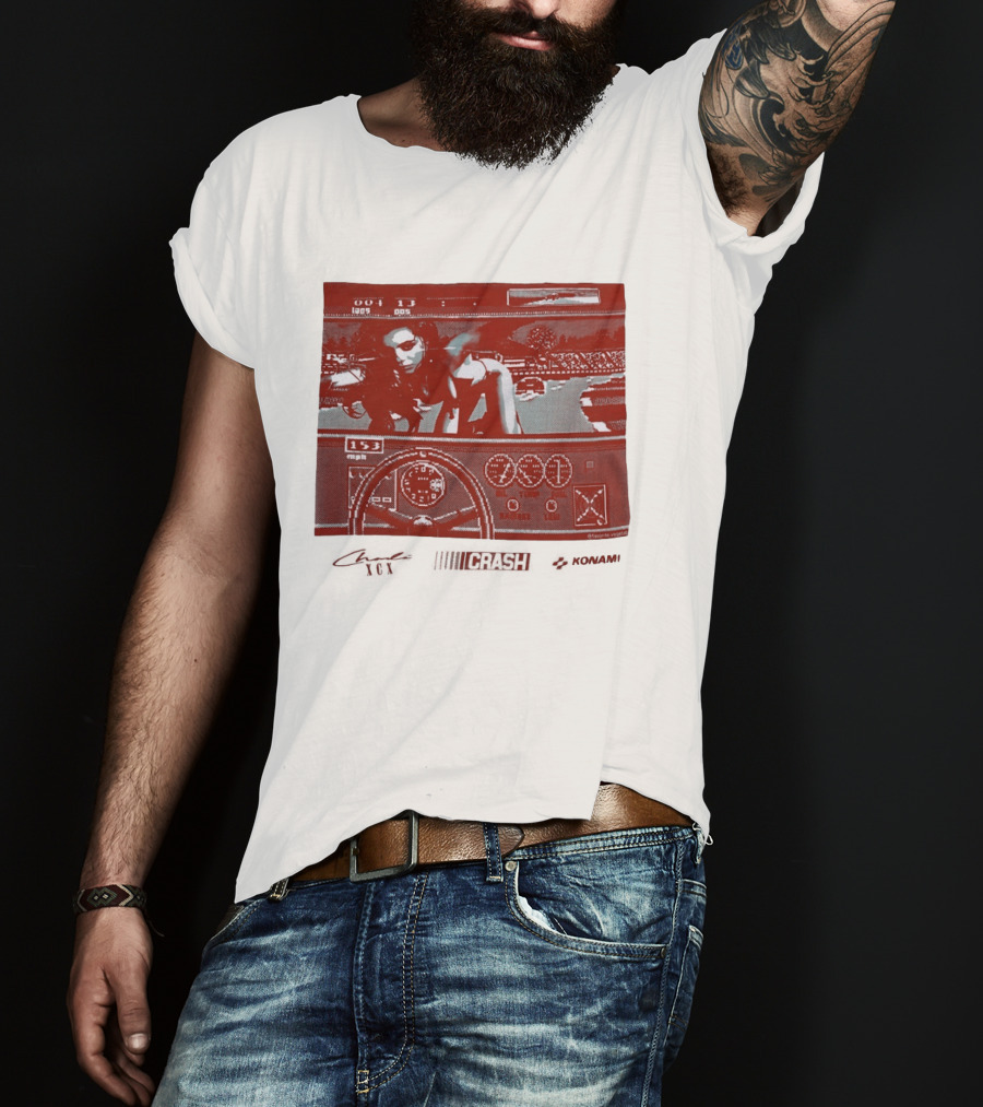 Charli XCX Konami Retro Video Game Racer Speed Aesthetic T-Shirt