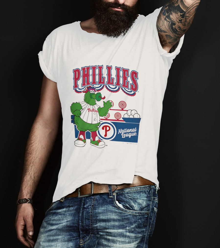 Philadelphia Phillies 2026 Step Back Up Phillies Phanatic National League T-Shirt