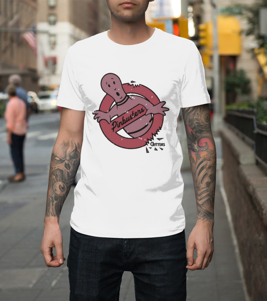 Pinbusters Parody Bowling Ghost T-Shirt