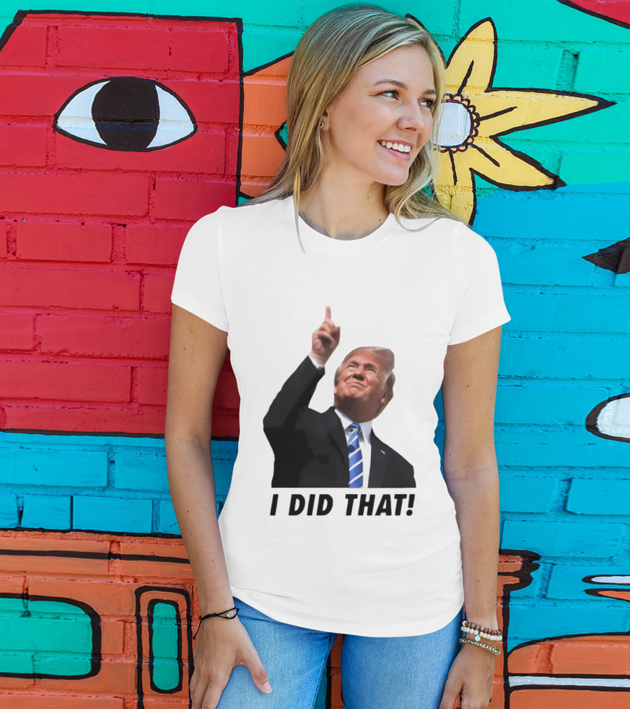 Trump I Did That Pointing Gesture Price Commentary T-Shirt