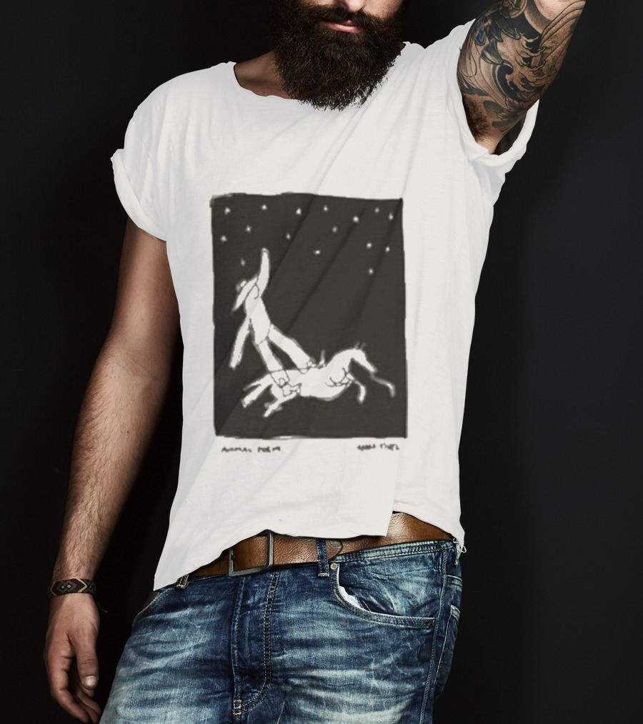 Anna Tivel Cowboy Under Starry Night T-Shirt