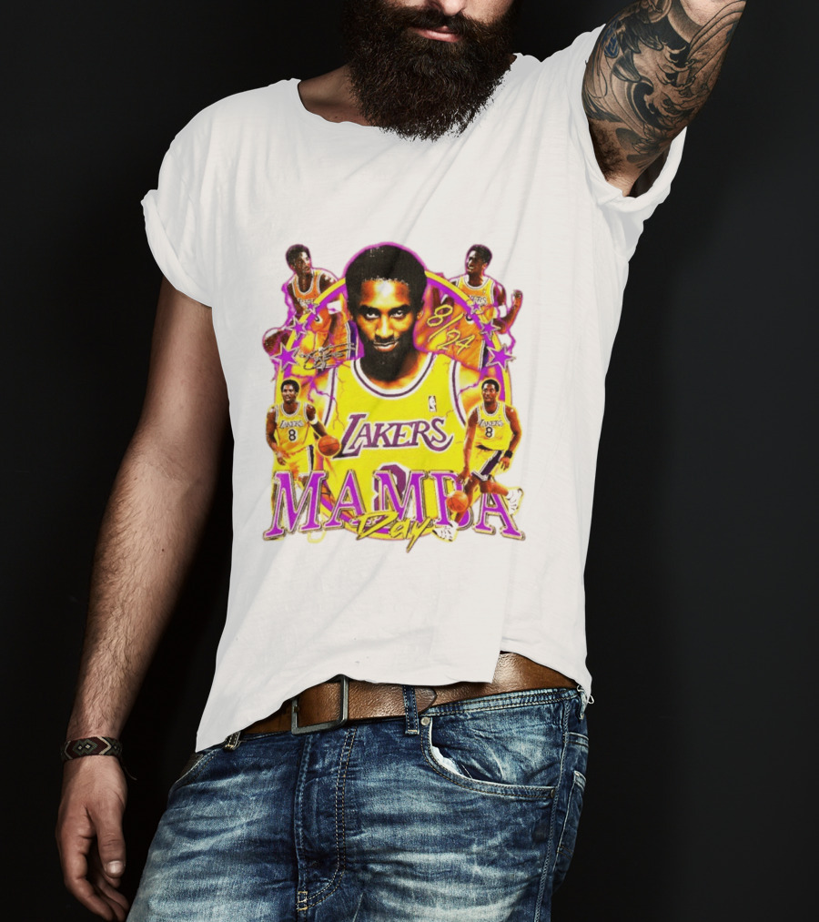 Mamba Day Kobe Bryant 8 24 Los Angeles Lakers NBA T-Shirt