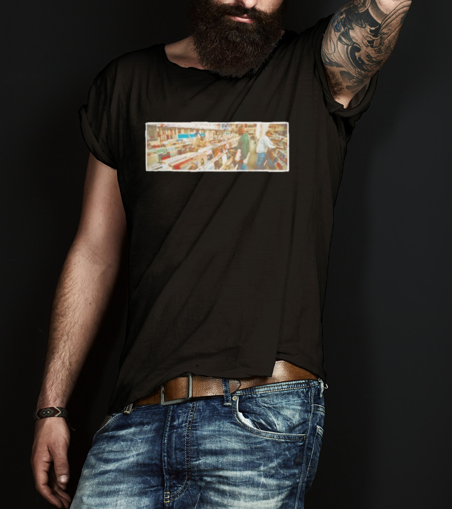 DJ Shadow Endtroducing Panoramic Record Store Scene T-Shirt