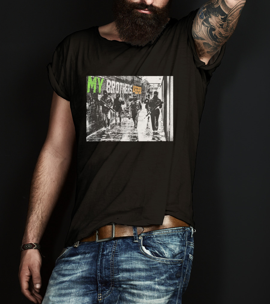 Omerta My Brothers Keeper Masked Figures Alleyway T-Shirt