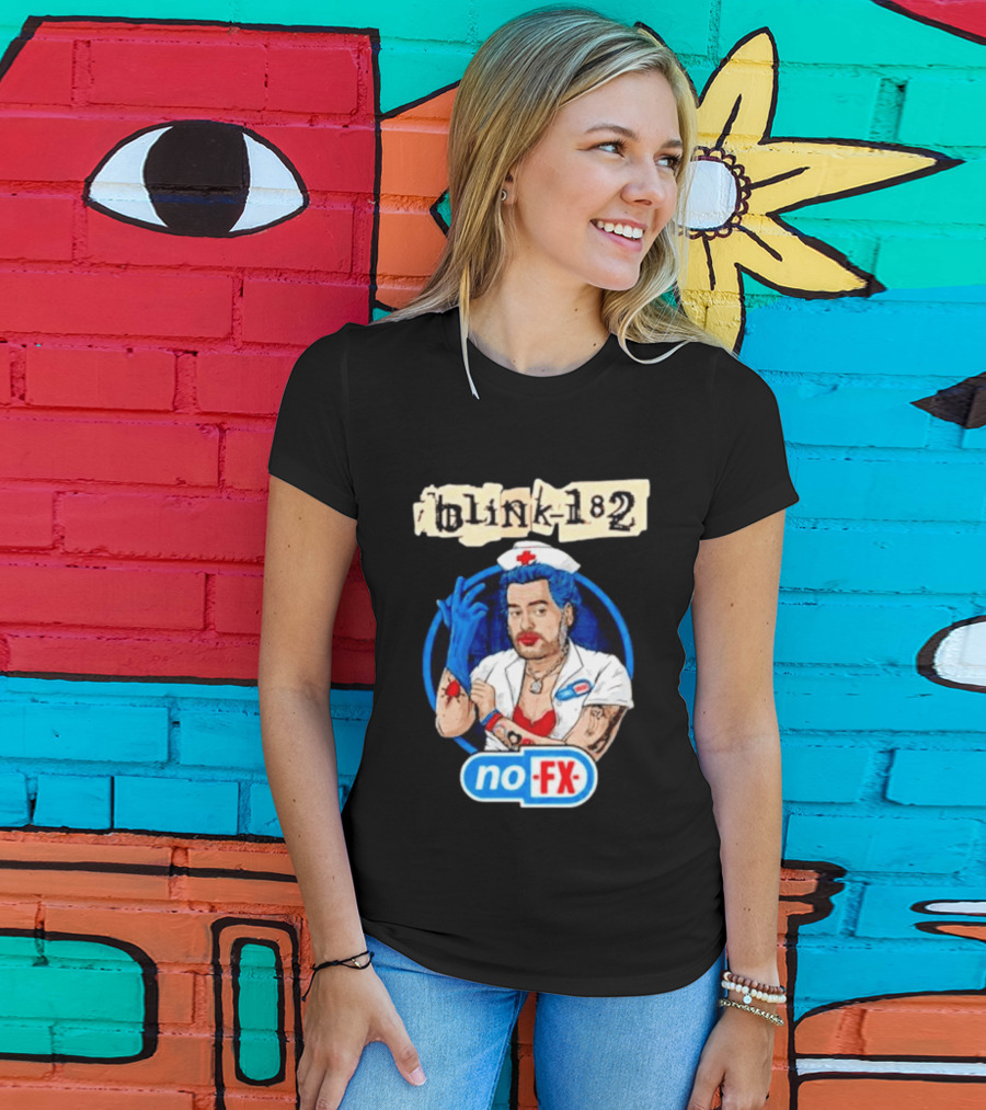 Blink 182 NoFX Collaboration San Diego Nurse T-Shirt