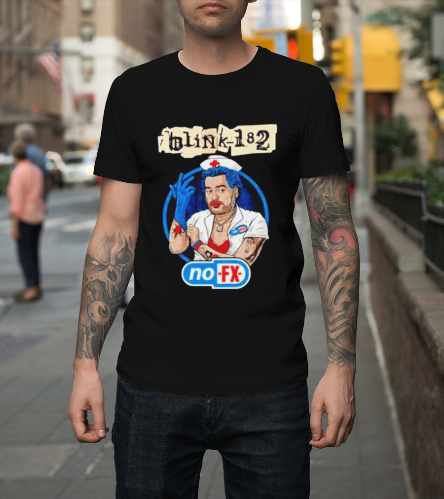 Blink 182 NoFX Collaboration San Diego Nurse T-Shirt