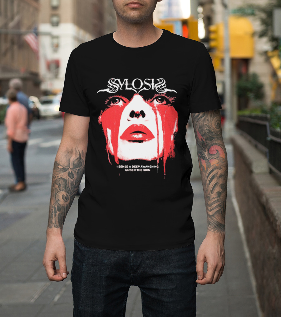 Sylosis I Sense A Deep Awakening Under The Skin Blood Tears Face T-Shirt