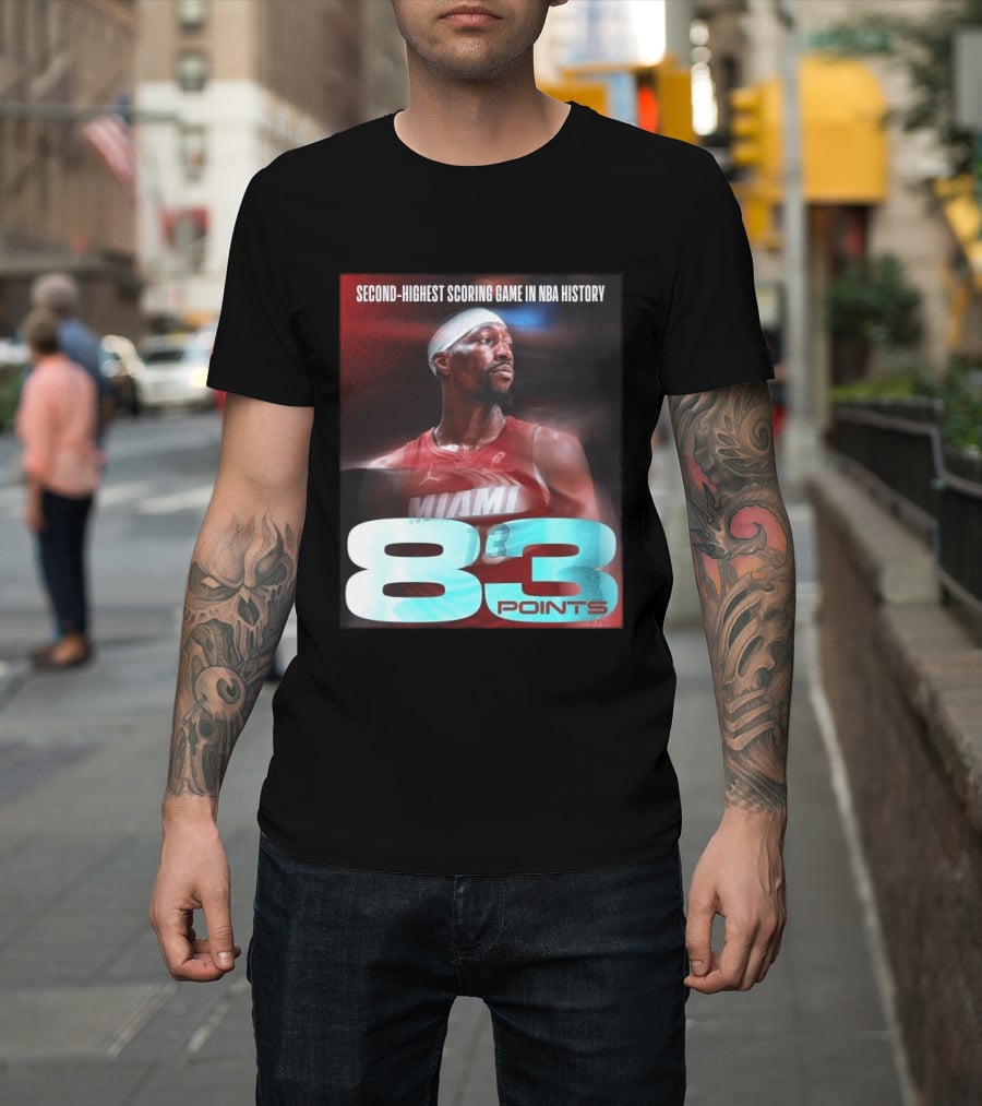 Miami 83 Points Bam Adebayo Second Highest Scoring Game in NBA History T-Shirt