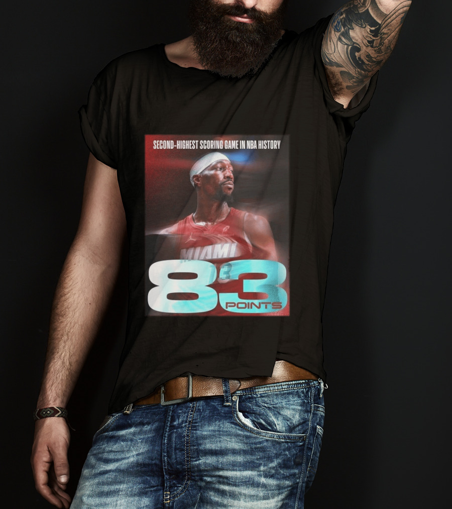 Miami 83 Points Bam Adebayo Second Highest Scoring Game In NBA History T-Shirt