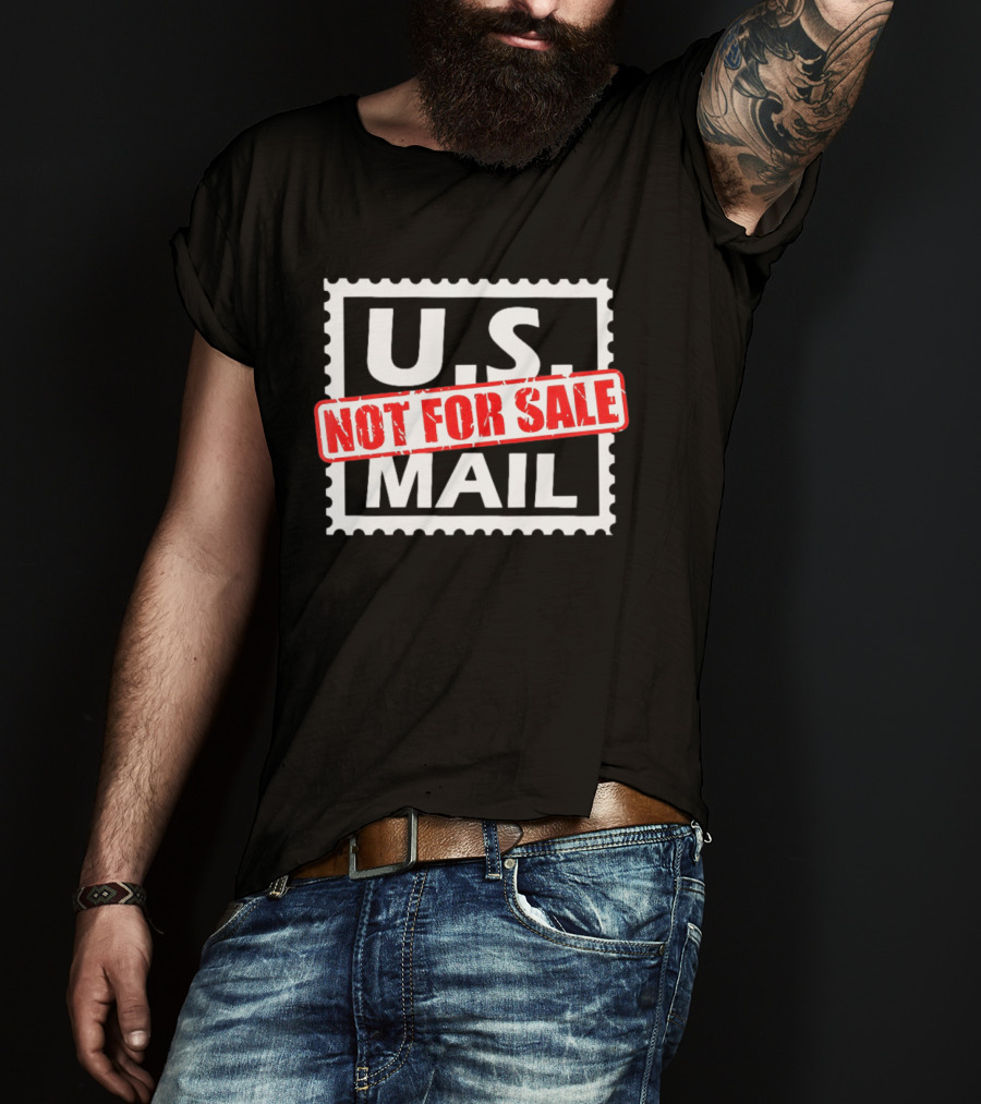 U.S. Mail Not For Sale Stamp Style Block T-Shirt