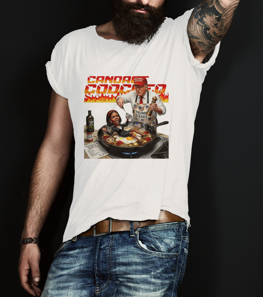 Candace Cooked Meme Trump Steaks Frying Pan Comedy T-Shirt
