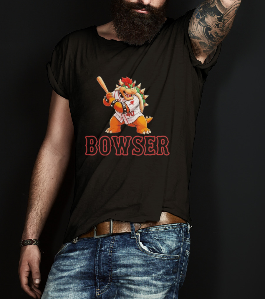 Willson Contreras Red Bowser Super Mario Baseball 40 T-Shirt
